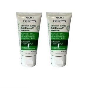 Vichy Dercos Anti-Dandruff Selenium Sulfide Shampoo Travel Size - 2 Pack